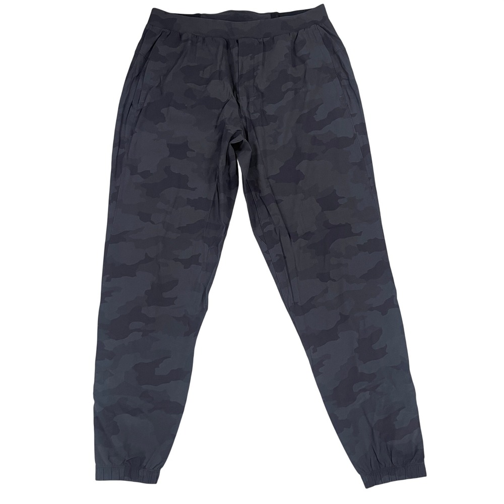 Lululemon Surge Jogger 29 Heritage 365 Camo Running Pants Mens Large Black Green